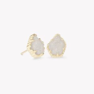 Kendra Scott Silver Tessa Stud Earrings Iridescent